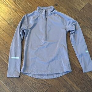 Asics Lavender Quarter-Zip Top